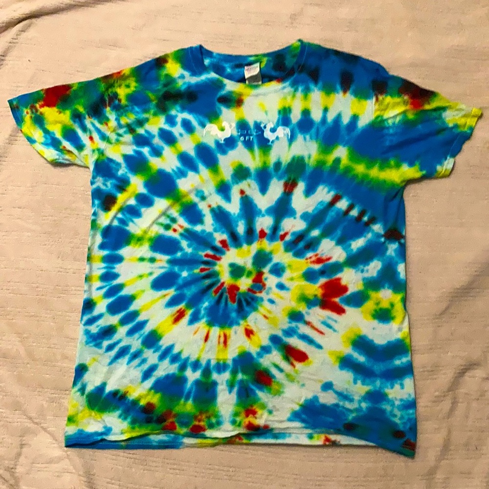 Hand tie-dyed brewery shirt